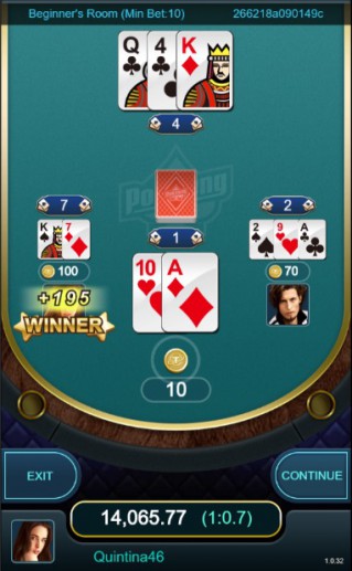 Cách tính bài chơi trong game Pokdeng của SBOBET tương tự như bài cào và bài Xì Dzách