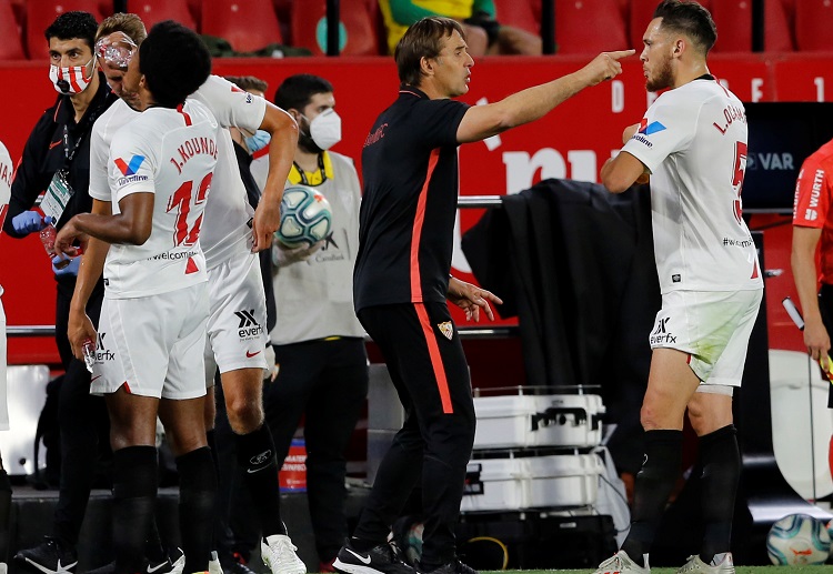 Pelatih klub La Liga Sevilla Julen Lopetegui membawa kemenangan bagi klubnya