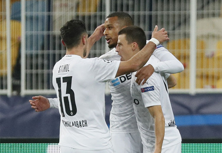 Can Alassane Plea replicate his recent performance in their upcoming match against Bayer Leverkusen in Bundesliga?