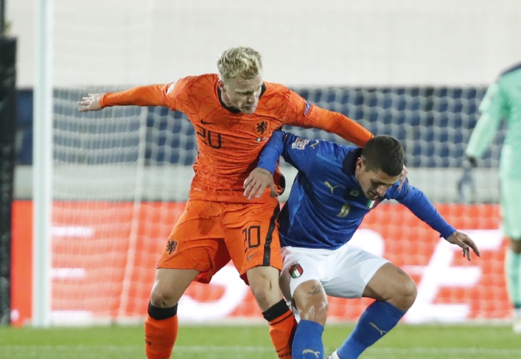 Donny Van De Beek siap beraksi di laga persahabatan kontra Spanyol