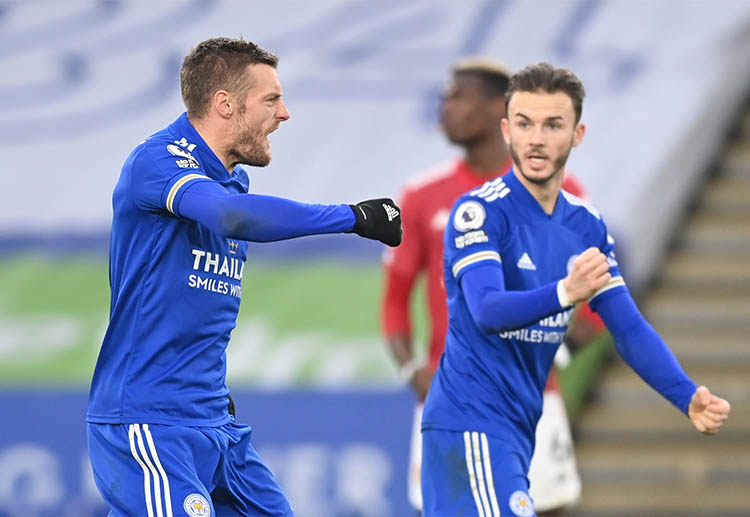 Jamie Vardy cetak gol penentu kontra MU di pekan ke-15 Liga Inggris