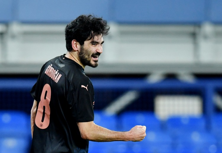 일카이 귄도간은 맨체스터 시티의 챔피언스리그 이전 경기에서 득점했다.