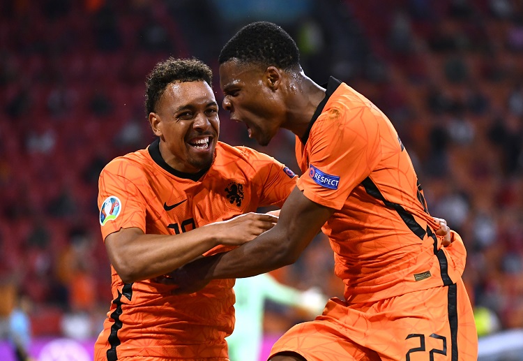 Denzel Dumfries mengukuhkan kemenangan Belanda atas Austria di Euro 2020.