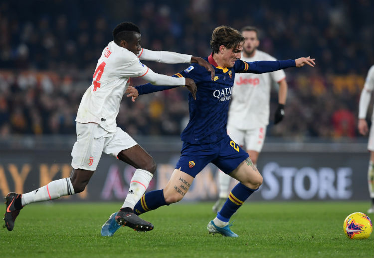 Nicolo Zaniolo is in action for AS Roma’s Serie A season 2019-20 before he got injured