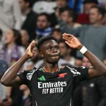 Champions League: Bukayo Saka scored on the 65th minute of Arsenal's 1-2 win against Real Madrid