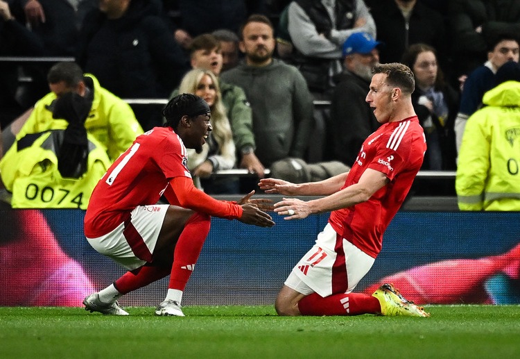 英超联赛 凭借安德森和伍德的进球，诺丁汉森林在客场2比1击败热刺，成功拿下三分。