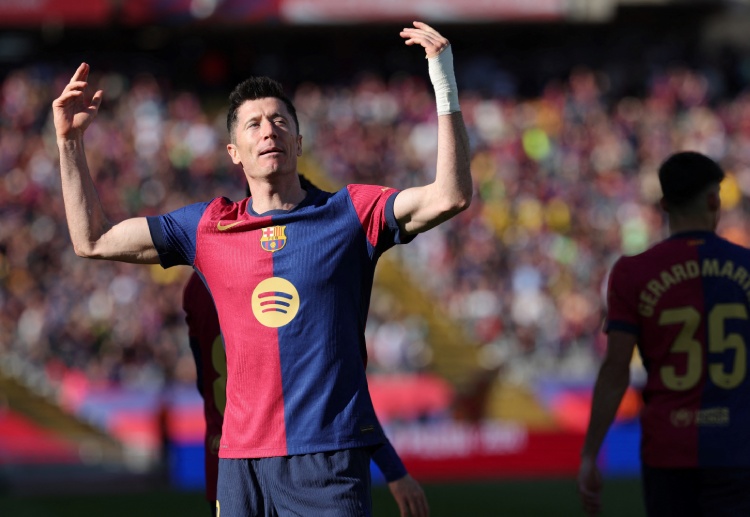 Barcelona forward Robert Lewandowski, with nine Champions League goals, remains a key threat to Borussia Dortmund