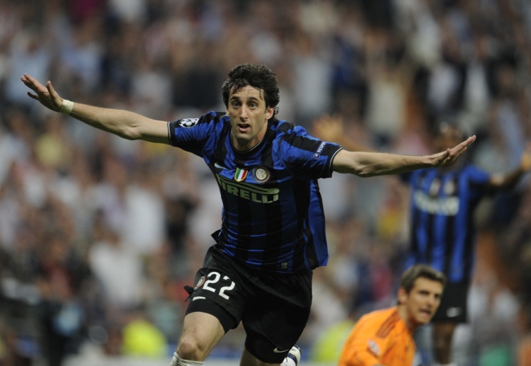 Diego Milito played a key role in Inter's 2009-2010 treble, securing the Serie A, Coppa Italia, and Champions League titles