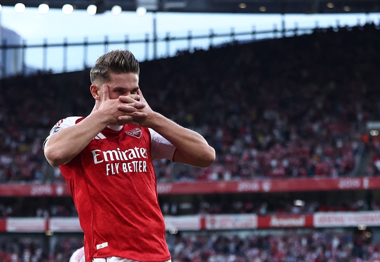 英超联赛 阿森纳新援吉奥克雷斯迅速融入，上一场梅开二度。