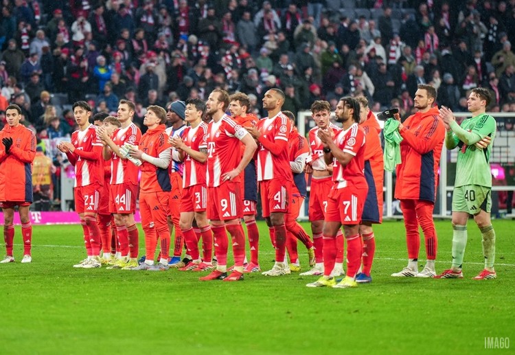 德甲联赛 凯恩本场表现出色，为拜仁打入本赛季第45球，同时多次回防协助队友。