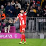 德甲联赛 在拜仁主场4比1战胜门兴的比赛中，路易斯·迪亚斯一传一射建功。