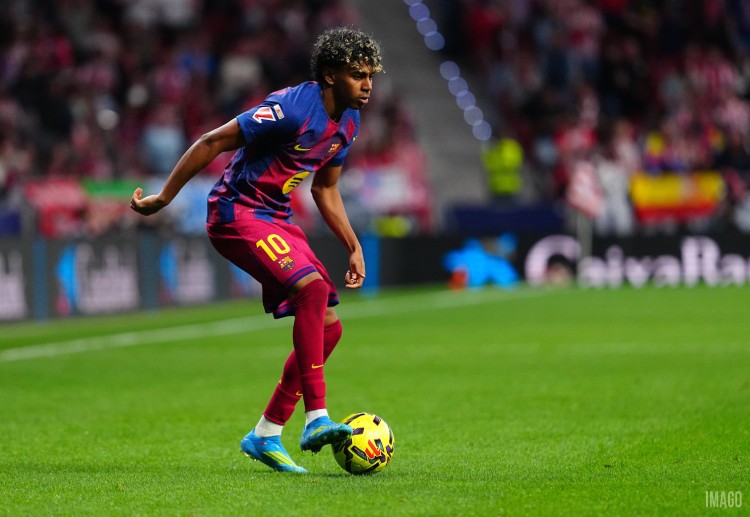 欧冠联赛 巴萨小将拉明·亚马尔状态出色，已成为球队进攻核心之一。