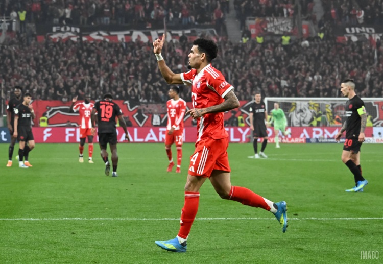 德国杯   迪亚斯单刀建功，进球经VAR确认有效，拜仁慕尼黑彻底锁定胜局。