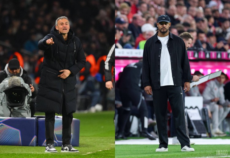 Luis Enrique and Vincent Kompany are preparing as Paris Saint-Germain face Bayern Munich in the Champions League