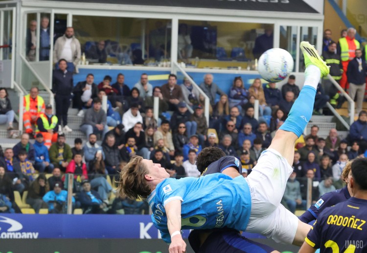 意甲联赛 麦克托米奈近期状态火热，近5轮联赛已打入3球，表现抢眼。