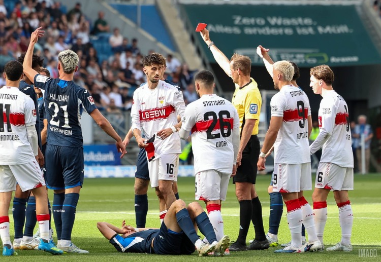 Atakan Karazor saw red as Stuttgart drew 3‑3 with Hoffenheim in a Bundesliga thriller