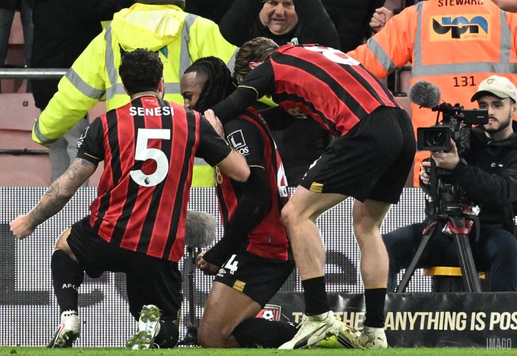 Antoine Semenyo scored for Bournemouth against Manchester City in their Premier League clash during the 2024–25 season