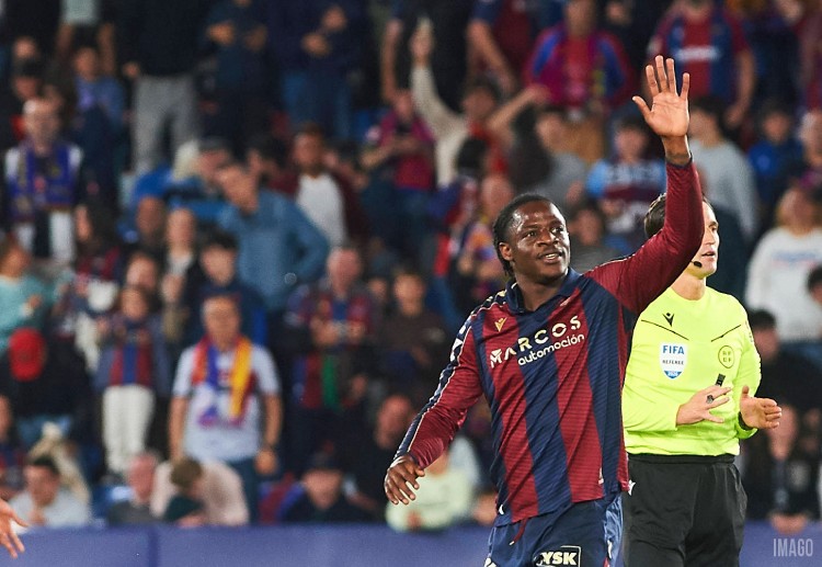 Etta Eyong scores his seventh La Liga goal in Levante's win vs Osasuna
