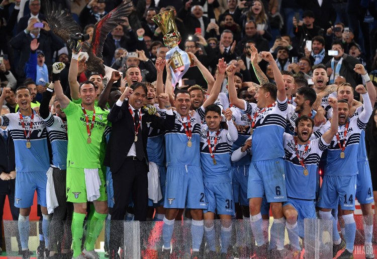 Simone Inzaghi’s Lazio sealed the 2019 Coppa Italia title, defeating Atalanta 2‑0