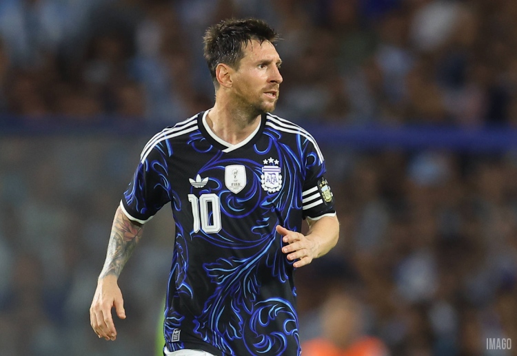 Lionel Messi cetak gol di pertandingan international friendly