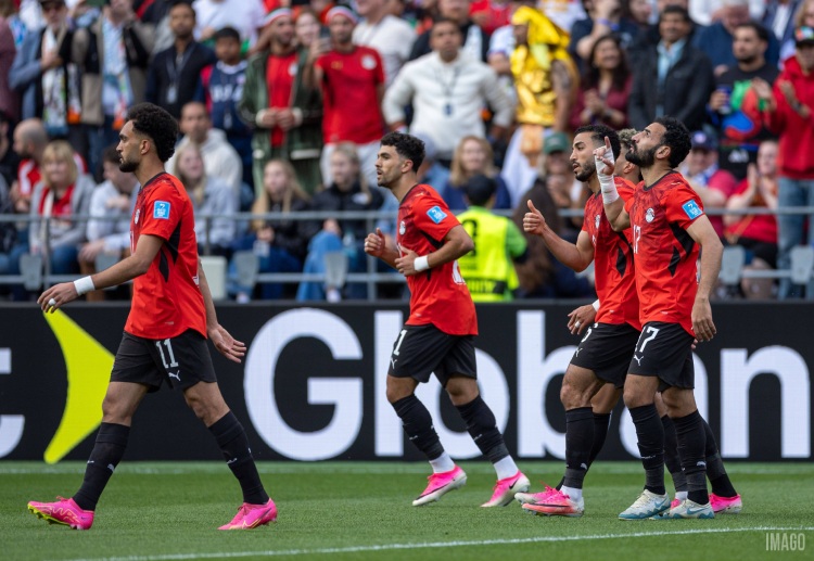 Mahmoud Saber scored Egypt's only goal against Iran in their World Cup 2026 group-stage match